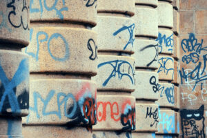 Entfernen von Graffiti mit Proctes