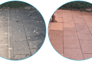 hochdruckreinigung vorher nachher